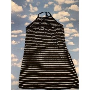 Forever 21 Black and White Striped Dress Size 3x